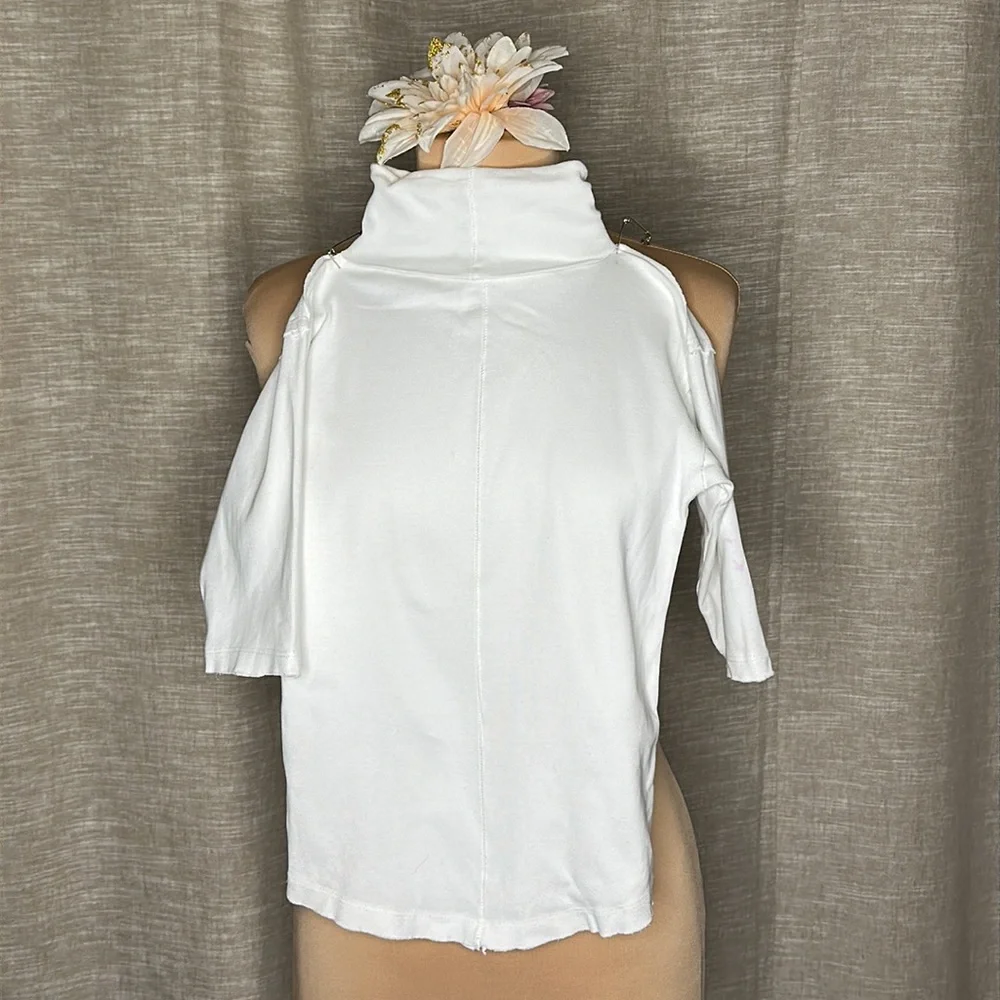 Free People Children’s White Turtle Neck 3/4 Sleeve Shirt szXS - Picture 4 of 6